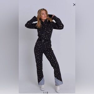 Black Star Print Jumpsuit